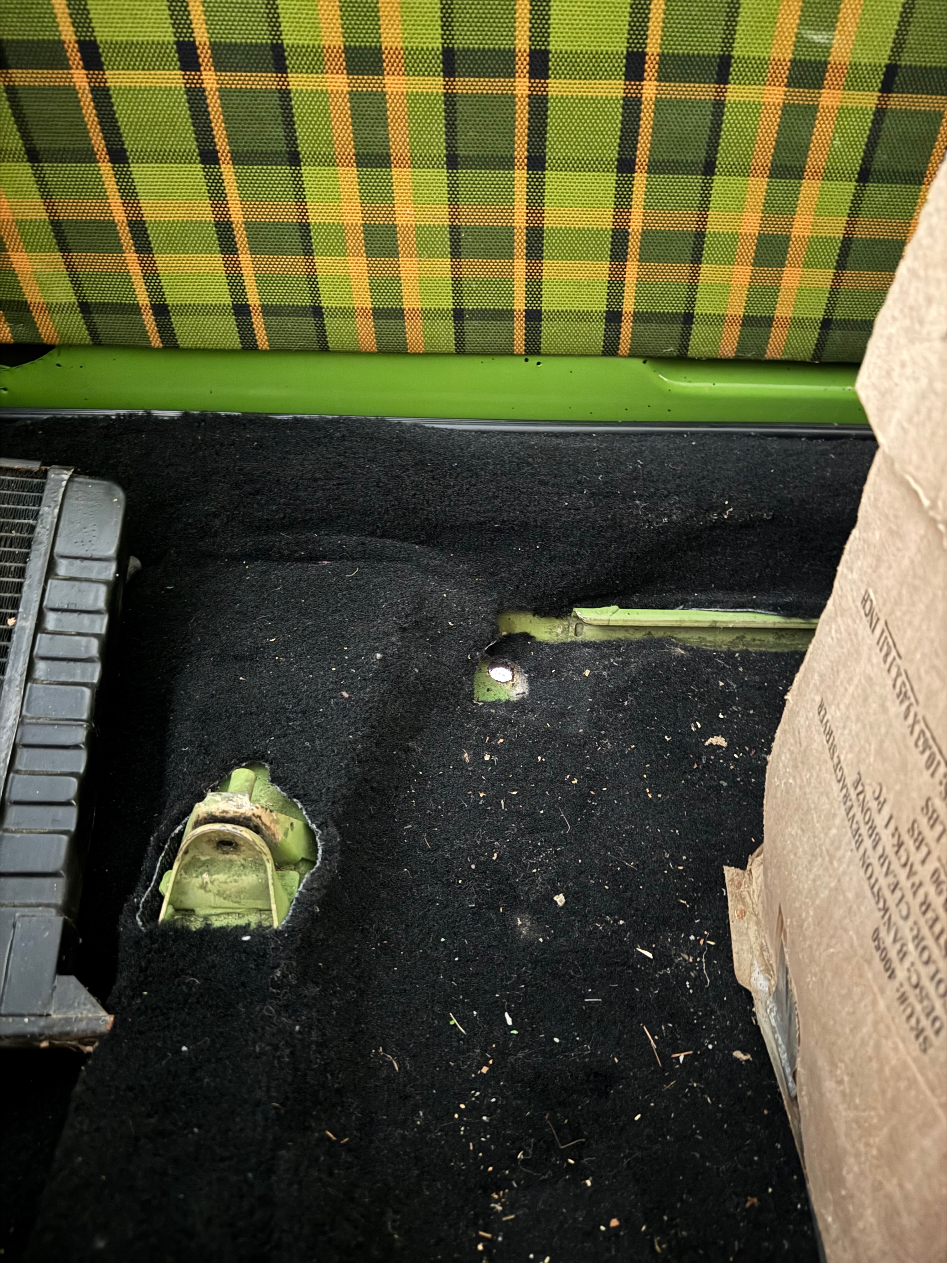 Mounting hole near the sill